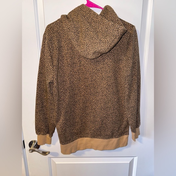 Essentials Leopard Print Hoodie with Brown Accents medium - Picture 3 of 3